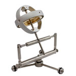 precession. gyroscope precessing around gimbals.