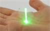 Close up of the laser and Aerogel