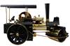Brass Steam Roller showing steering chain