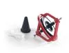 Red mini gyroscope with supplied stand and string