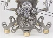 Bohm Stirling Engine Steampunk Marble Machine