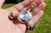Fidget spinner in raw silver